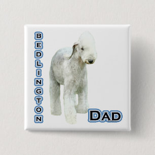 Bedlington Terrier Dad 4 - Botón