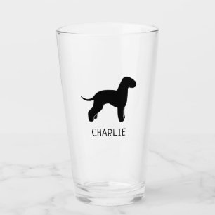 Bedlington Terrier Dog Silhouette Personalizada
