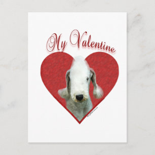 Bedlington Terrier mi tarjeta del día de San