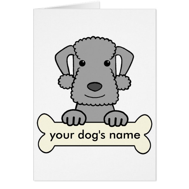 Bedlington Terrier personalizado (Frente)