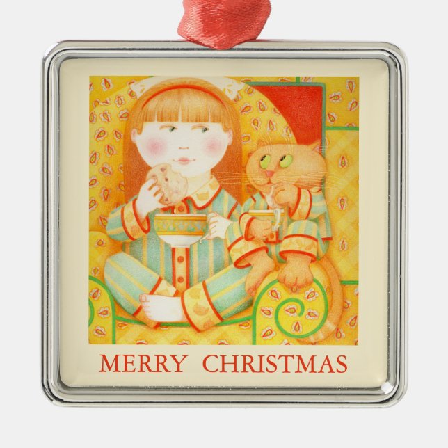 BEDTIME SNACK Ornamento premium + texto / crema (Frente)