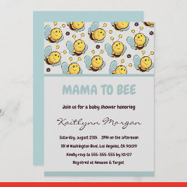Bee baby ducha invitaciones a mamá a ser Bumblebee