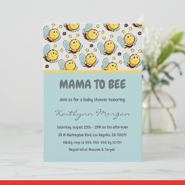Bee baby ducha invitaciones a mamá a ser Bumblebee