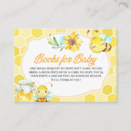 Bee Baby Shower Books Para Tarjeta De Alojamiento 