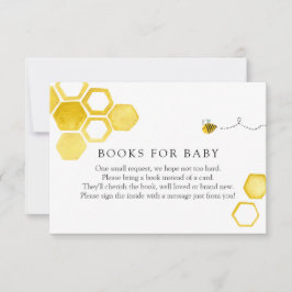 Bee Books para la tarjeta de inscripción para bebé