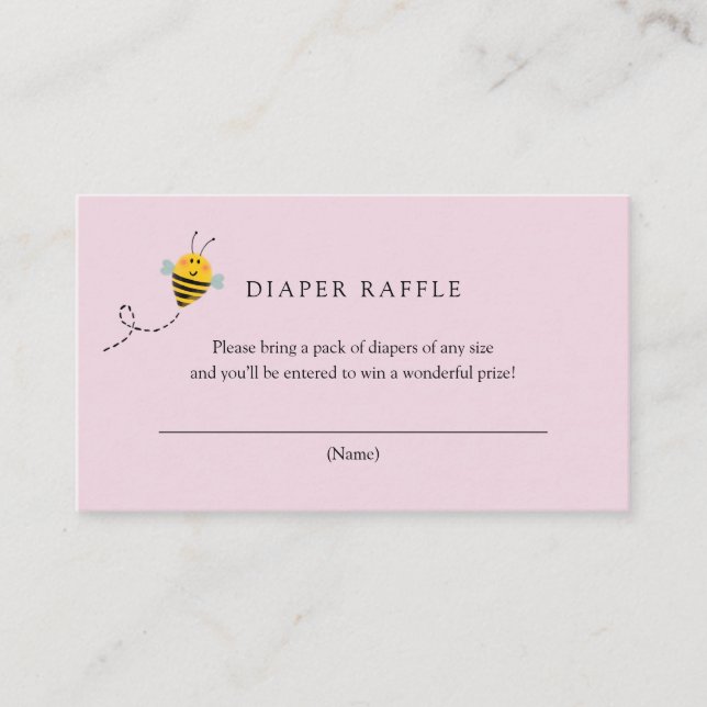 Bee Books para la tarjeta de inserción de bebé (Anverso)