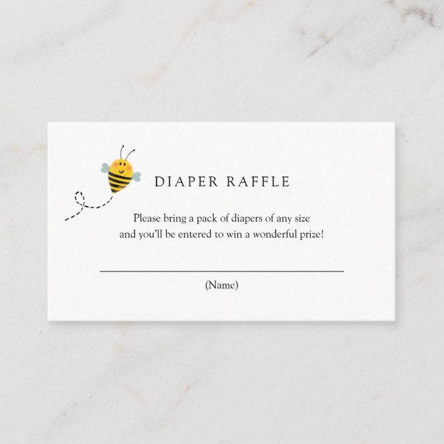 Bee Books para la tarjeta de inserción de bebé (Anverso)