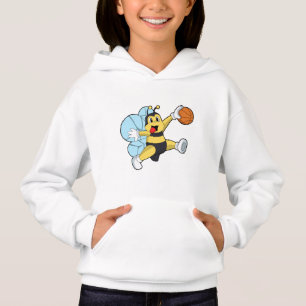 Bee como jugador de baloncesto con baloncesto