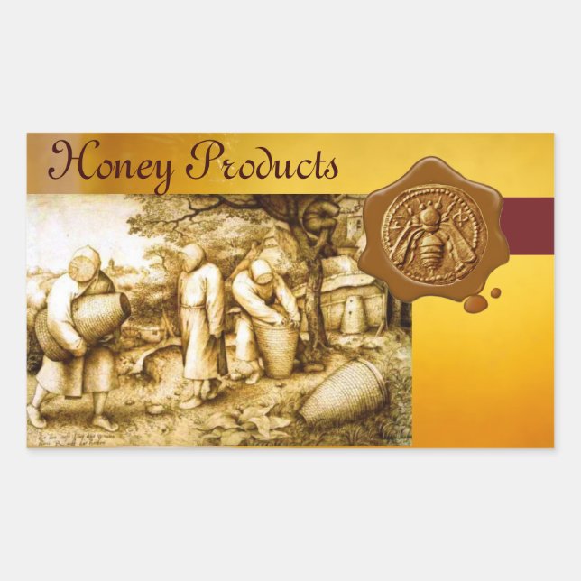 BEE DE LA MIEL, SELLO DE LA CERRADURA MARRONA (Anverso)