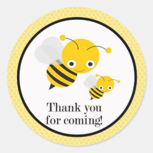 Bee Gender Revelan Pegatinas Baby Shower Favor