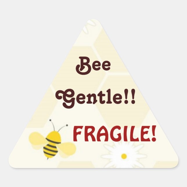 Bee Gentle - Pegatinas de correo frágiles (Anverso)