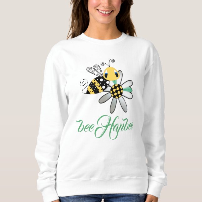 Bee Hapbee - Sudadera Básica para Mujeres (Anverso)