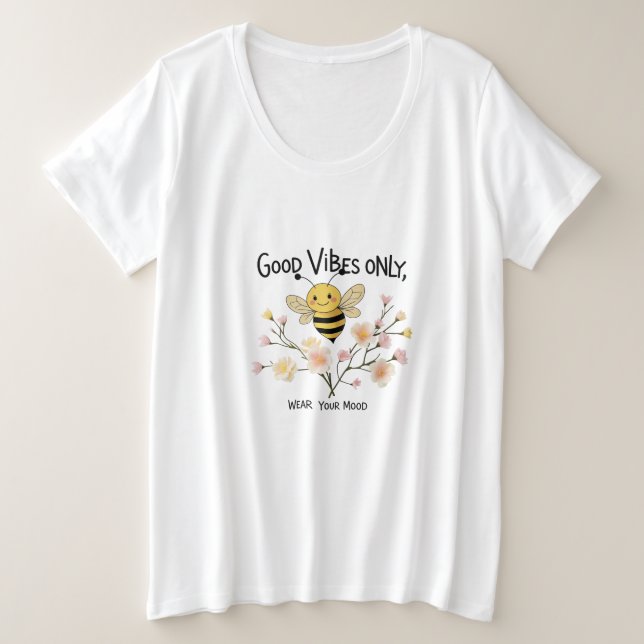 Bee Happy – Good Vibes Only, Wear Your Mood (Anverso del diseño)