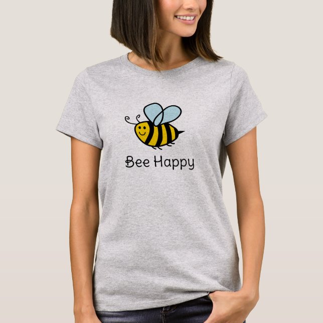 Bee Happy lindo polo para apicultores (Anverso)