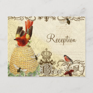 Bee Happy Vintage - Invitación a la recepción