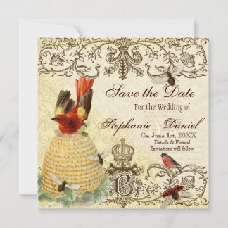 Bee Happy Vintage - Salva el anuncio de la fecha