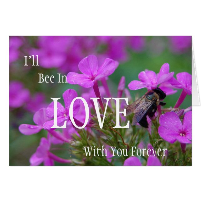 Bee Hugging Flower (Anverso (Horizontal))