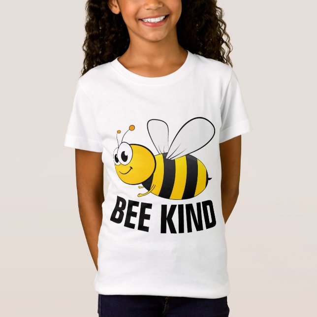 BEE KIND, BUMBLE BEE niños camisetas (Anverso)