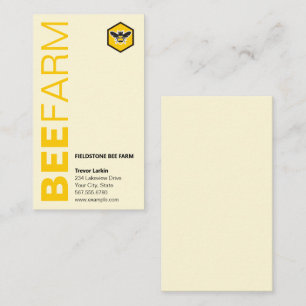 BEE Logotipo de marca Typografía Tarjetas de visi