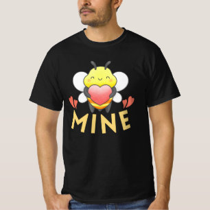 BEE MINE - SEA MI DIVERTIDA CAMISETA DE VALENTINE 