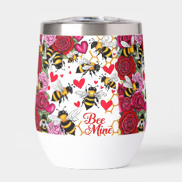 Bee Mine Sweet Honeycomb Stemless Wine Tumbler