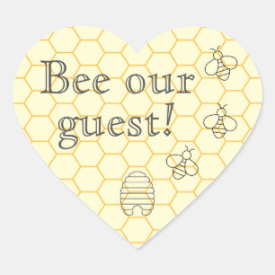 Bee Nuestros Pegatinas Fiestas De Sello De Invitac