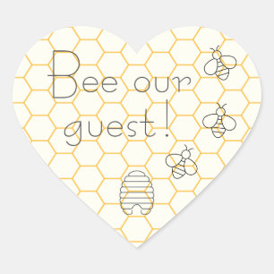 Bee Nuestros Pegatinas Fiestas De Sello De Invitac
