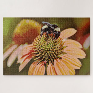 Bee on Coneflower Wild Flower Giant Puzzle