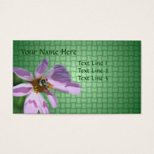 Bee On Pink Cosmos Flower Nature