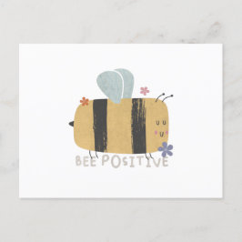 Bee Positive - Tarjeta De Nota De Bee Pun Cute