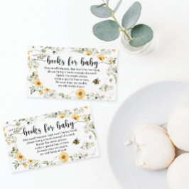 Bee Wildflowers Books para la tarjeta Baby Shower