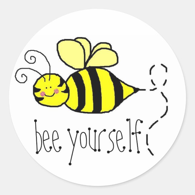 Bee Yourself pegatinas (Anverso)