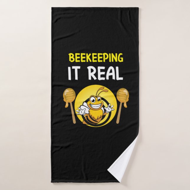 Beekeeper Art BeeKeeping It Real (Toalla de baño)