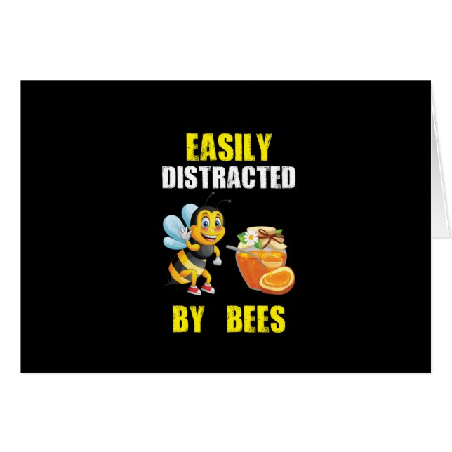Beekeeper Art Distrae Fácilmente Por Las Abejas (Anverso (Horizontal))