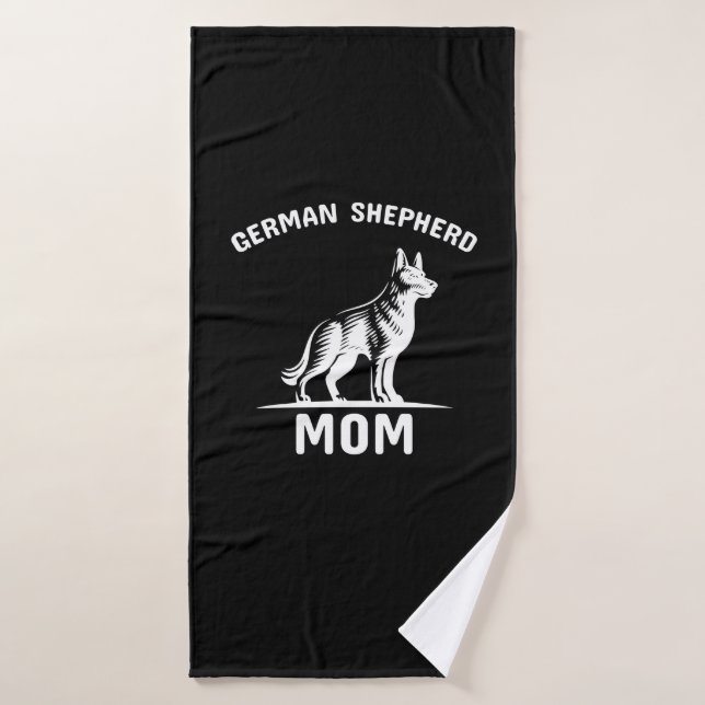 Beekeeper Art German Shepherd Mommy (Toalla de baño)