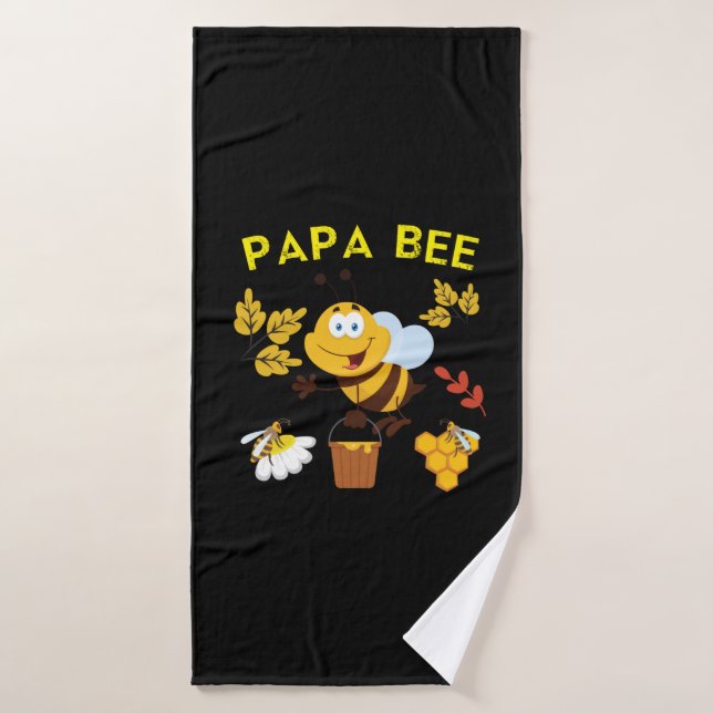 Beekeeper Art Papa Bee (Toalla de baño)