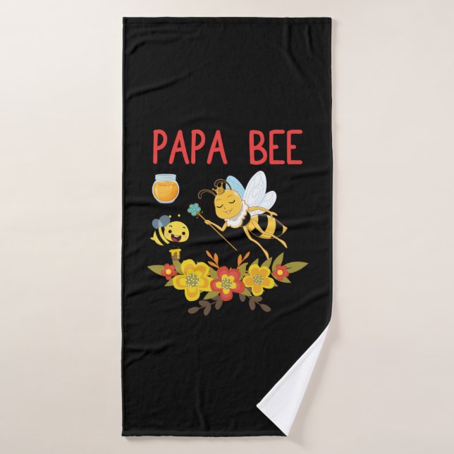 Beekeeper Art Papa Bee 2 (Toalla de baño)