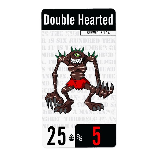 beer-beast.com - Etiqueta de cerveza - Negro (Frente)