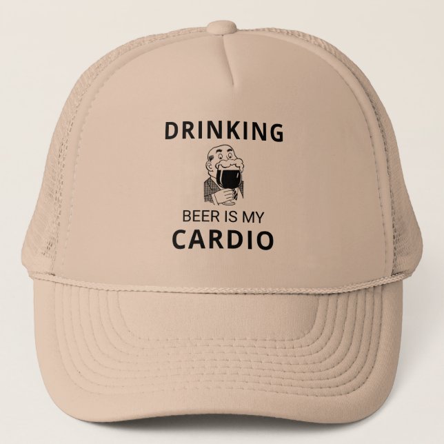 Beer Cerveza Es Mi Sombrero Cardio Trucker (Anverso)