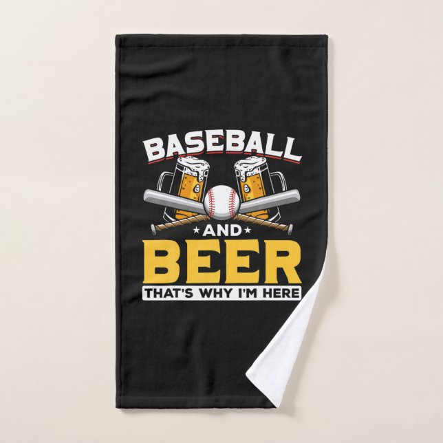 Beer Drinker Beer Humor de cerveza de béisbol Cump (Toalla de mano)