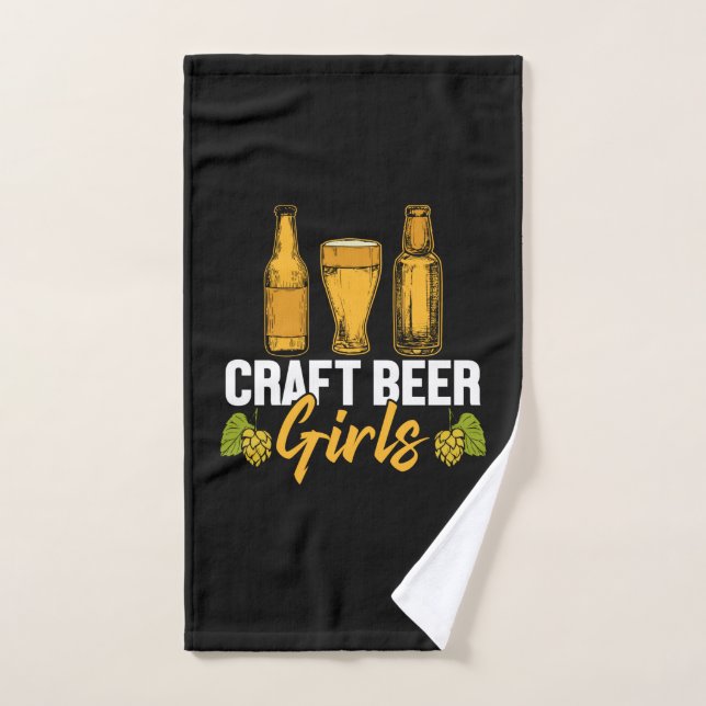 Beer Drinker Craft Beer Chicas Cumpleaños (Toalla de mano)
