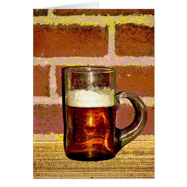 Beer Mug Blank Card (Frente)