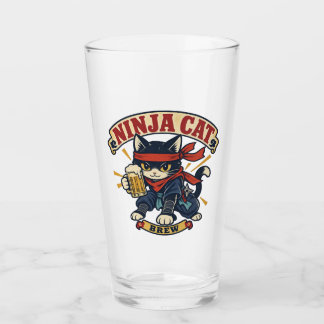 Beer Mug Design - Ninja Cat Brew -