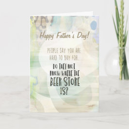 Beer O'clock Funny para la tarjeta mixta Beer Drin