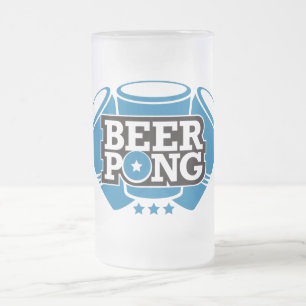 Beer Pong 3 tazas - Azul