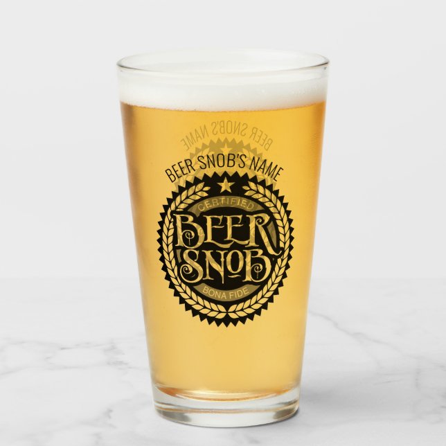 Beer Snob Glass (Anverso (lleno))