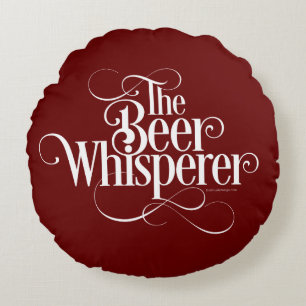 Beer Whisperer (blanco) Almohada redonda