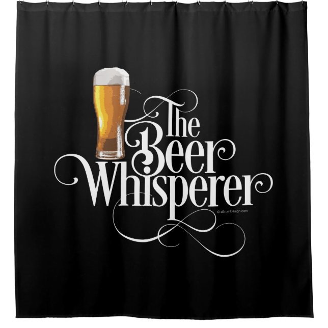 Beer Whisperer (oro) Cortina de ducha (Anverso)
