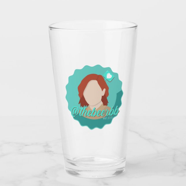 Beerbb Face Logo Pint Glass (Anverso)