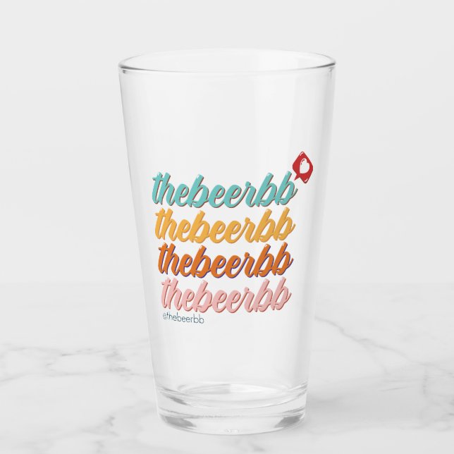 Beerbb Textos Logo Pint Glass (Anverso)